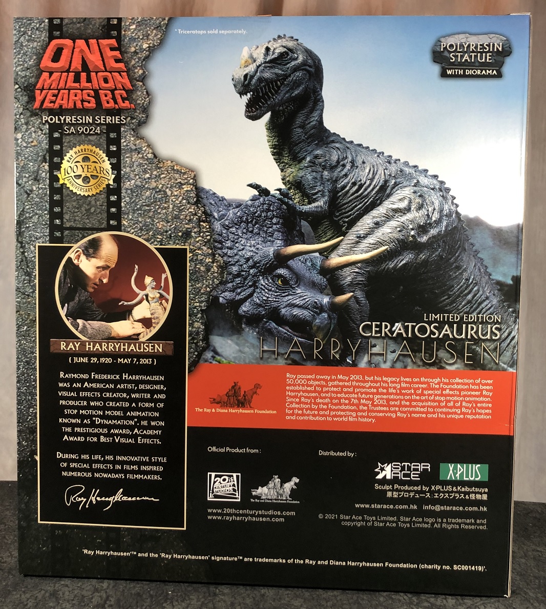 Star Ace Toys - Ray Harryhausen's One Million Years BC Ceratosaurus ...