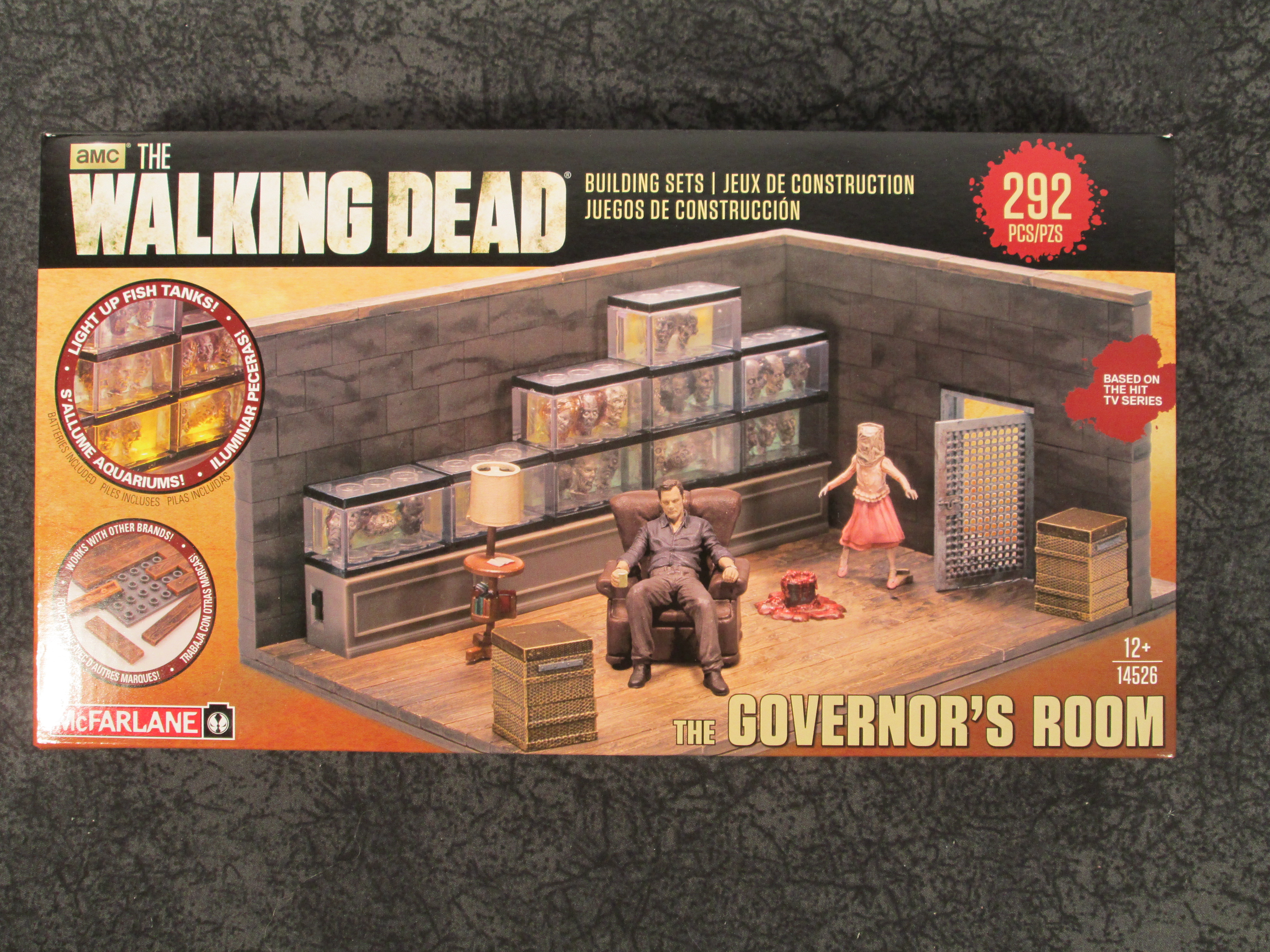 the walking dead the governor's room building set