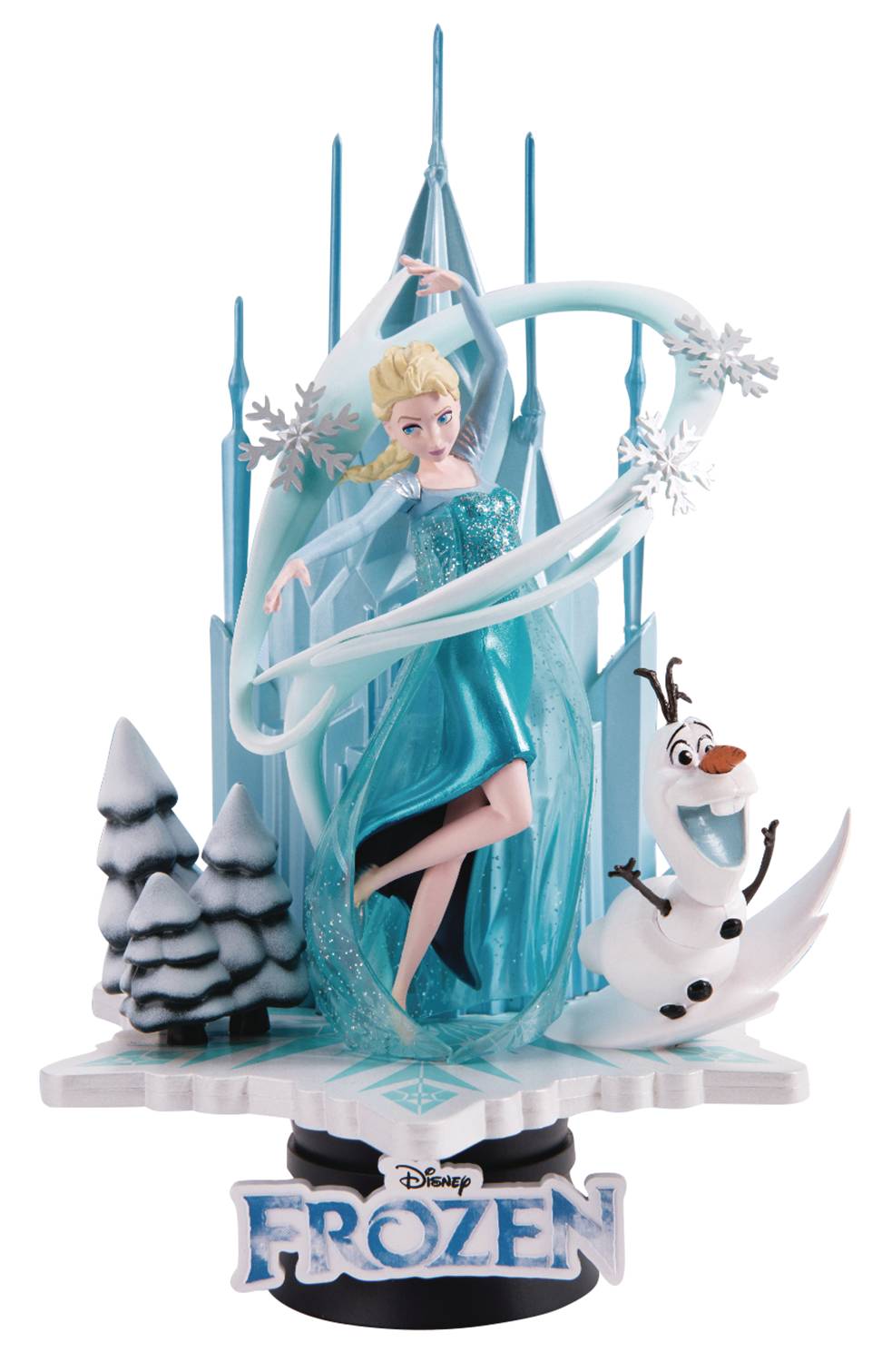 frozen garden statue