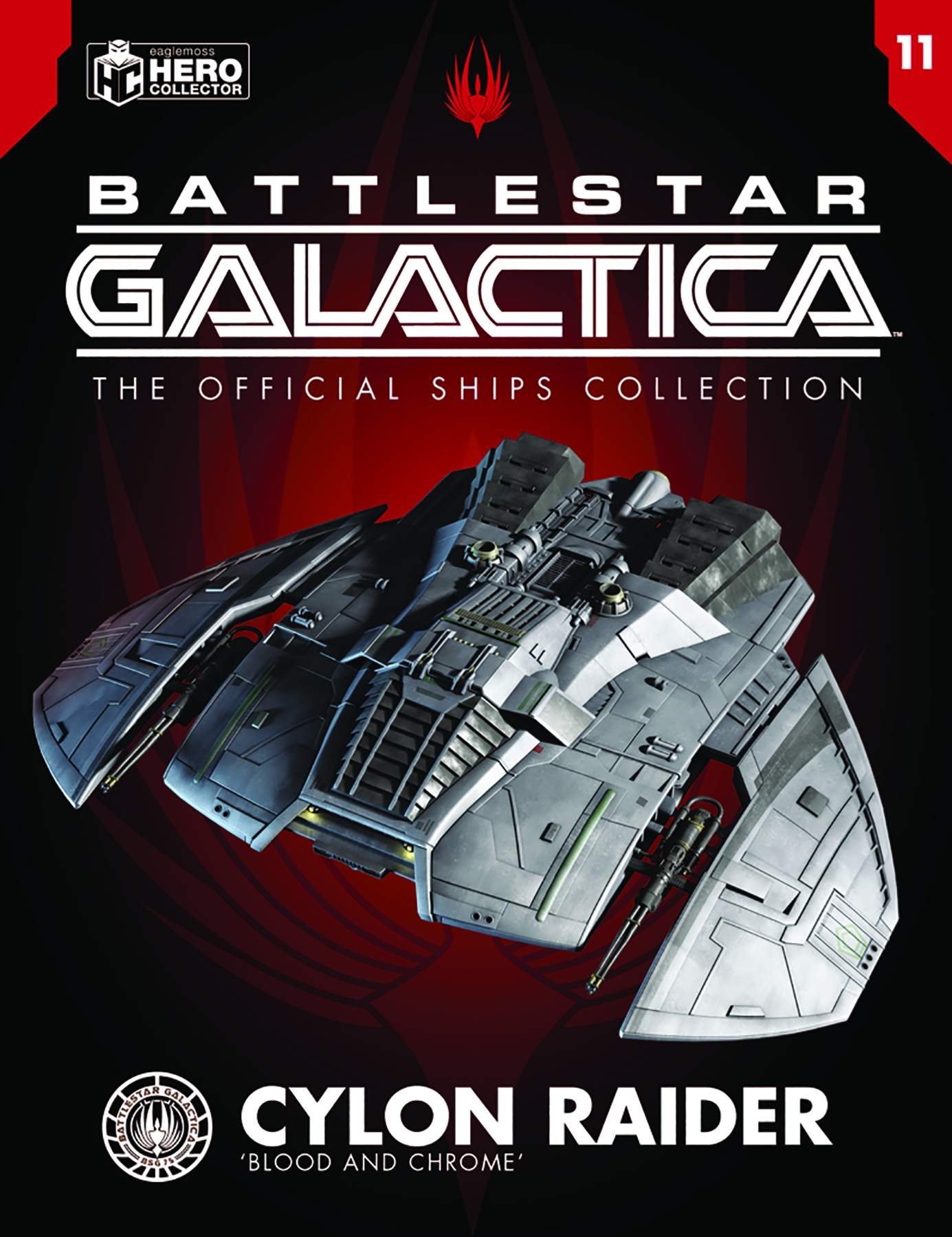 Eaglemoss Battlestar Galactica Cylon Raider Blood and Chrome Diecast ...