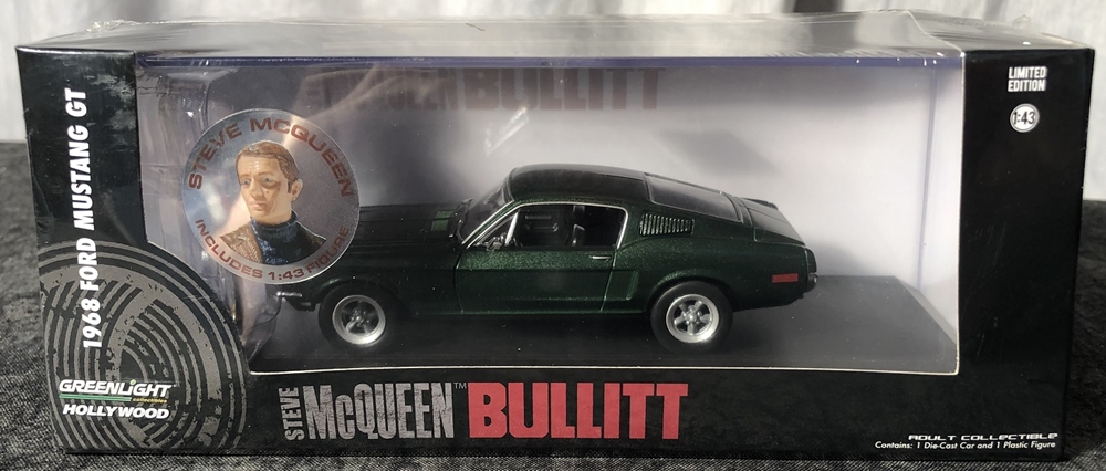 Greenlight Collectibles - Bullitt 1:43 scale 1968 Mustang GT Fastback with  Steve McQueen Figure #GLC-86433