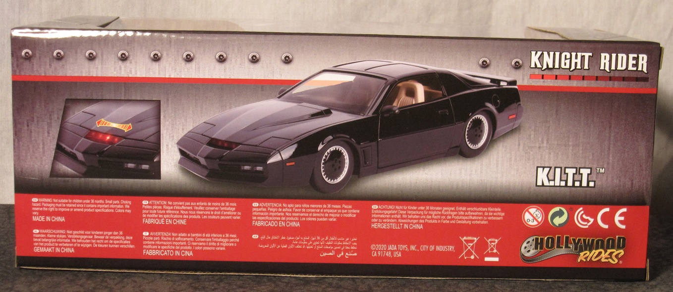 Jada Toys Knight Rider K.I.T.T. 1 24 scale 1982 Pontiac Trans Am Die Cast Vehicle w Scanner Lights Replica JDA 30086