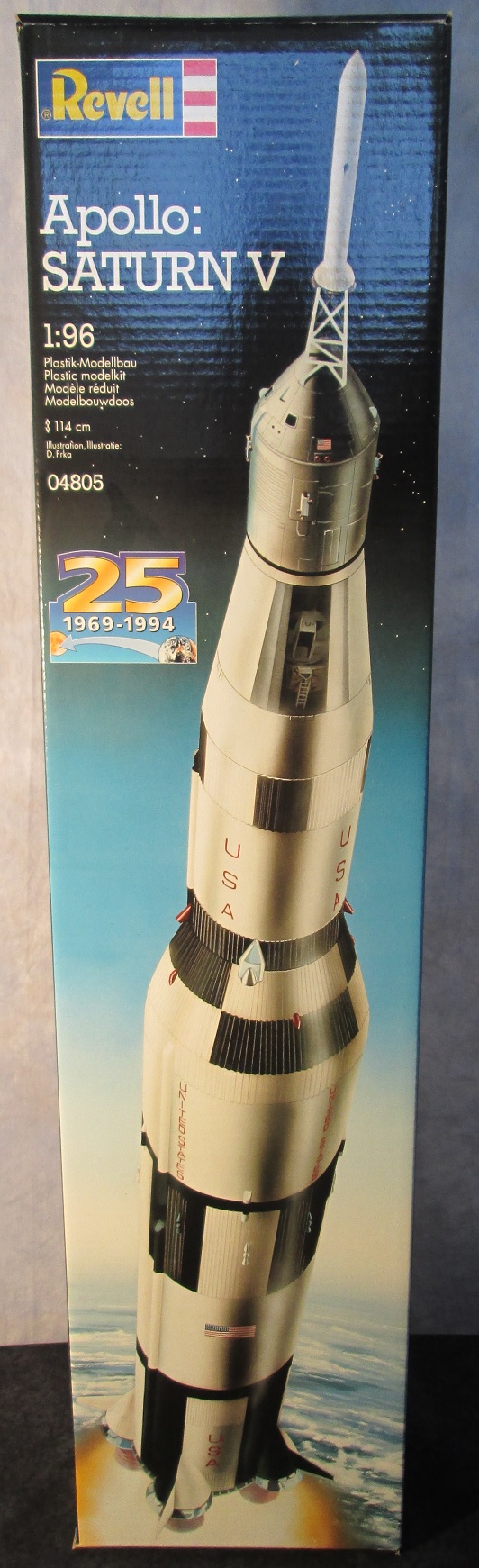 Revell - NASA Apollo 25th Anniversary 1:96 Scale Saturn V Rocket #RVL-4805