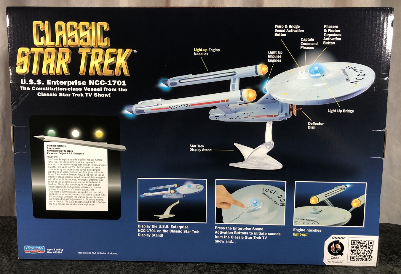 Playmates - Star Trek U.S.S. Enterprise NCC-1701 Light-up Replica