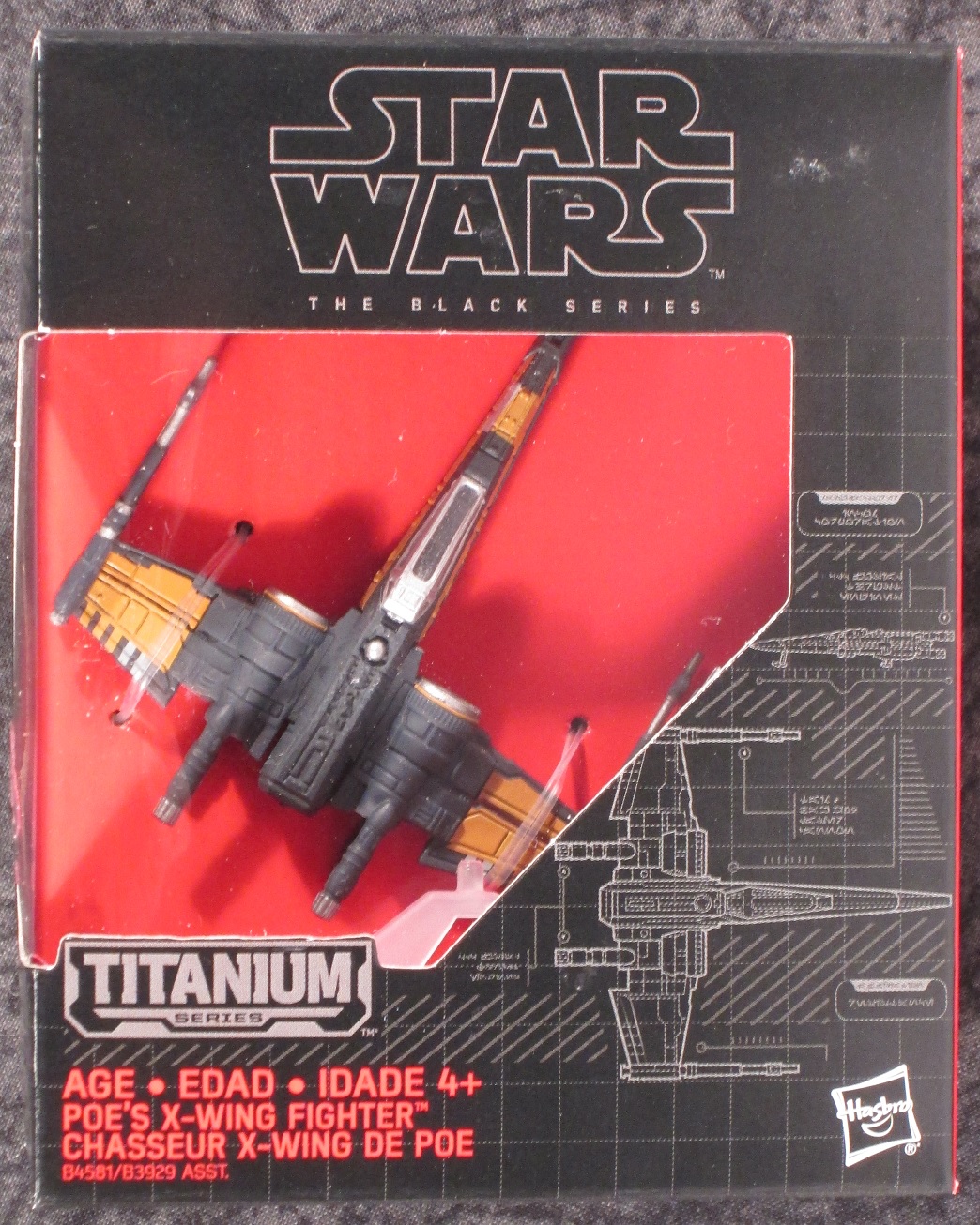 Star Wars Black Series Titanium #12 EP7 Poe's X-Wing Starfighter