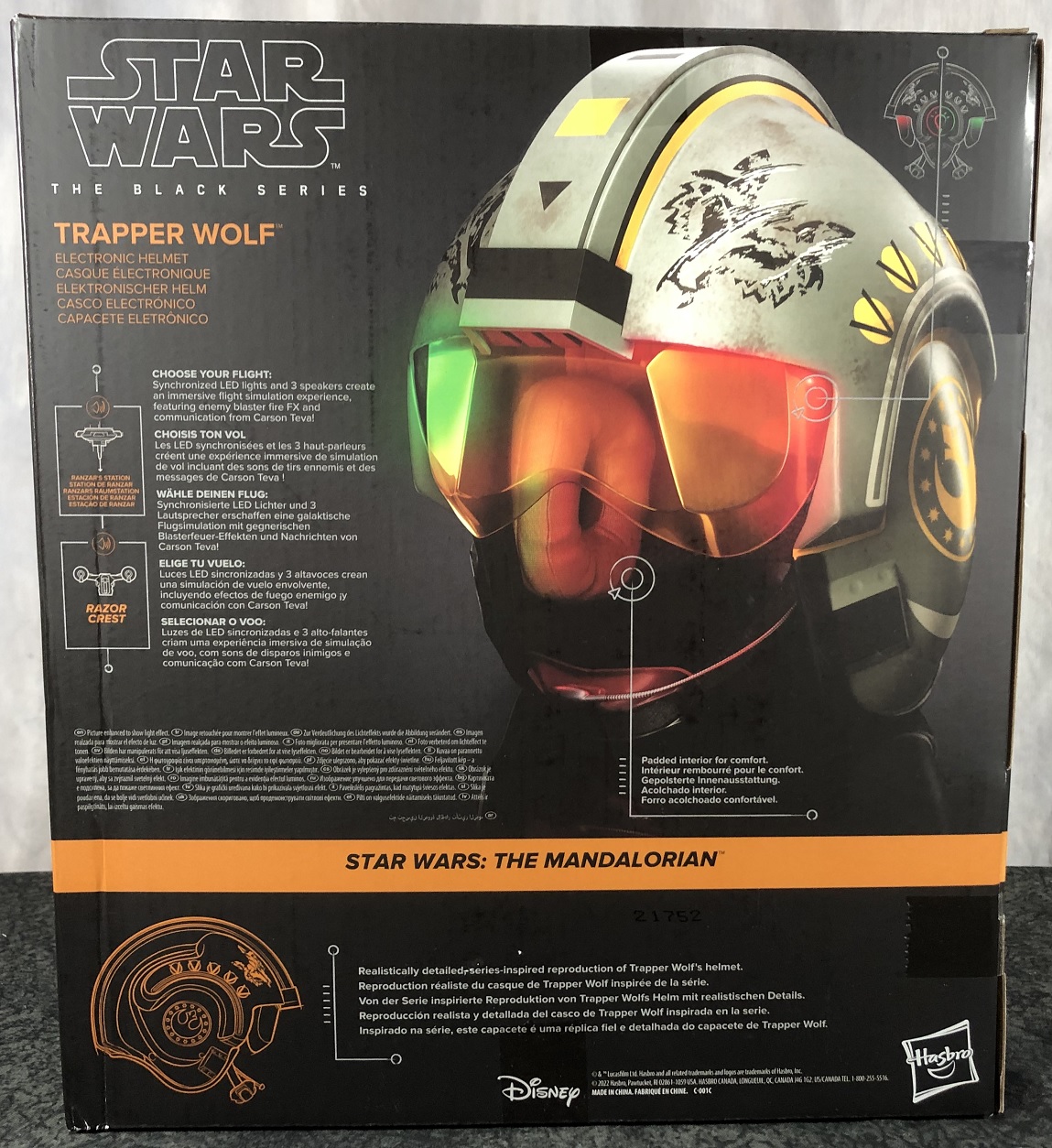 Star Wars The Black Series Trapper Wolf X-Wing Helmet Prop 2024 Replica - NIB!