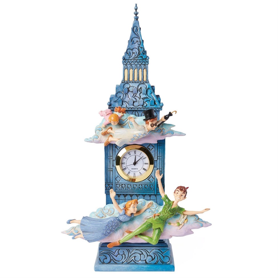 Disney Traditions Jim Shore Peter Pan Clock Figure 