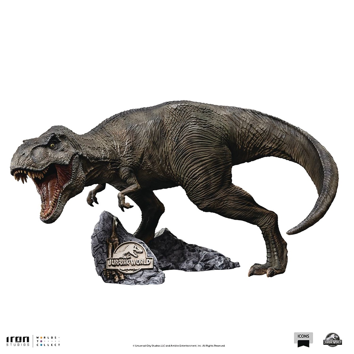 Jurassic World Tyrannosaurus Rex T-Rex Icons Statue 