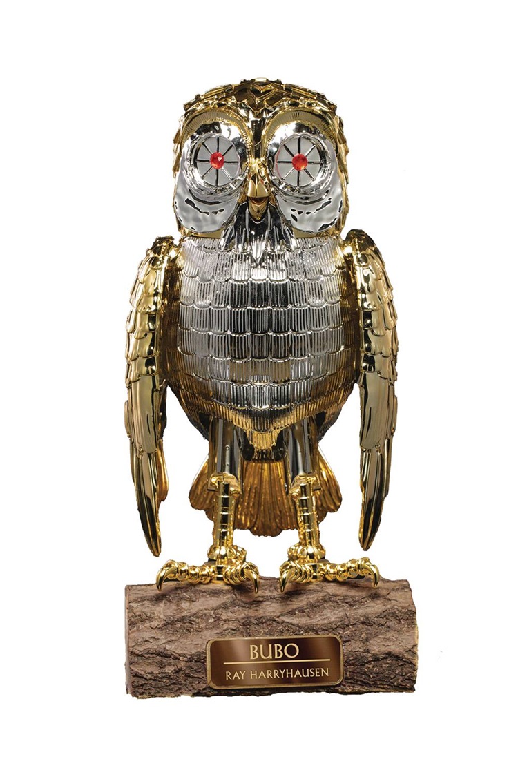 Ray Harryhausen's Clash of the Titans Chrome Edition Bubo Mechanical Owl Articulated Statue 